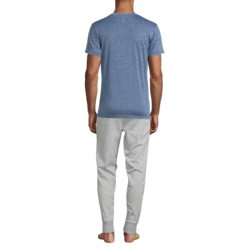 NWT Lucky Brand Men’s 2-Piece Soft Cotton Blend PJ Tee and Pants Lounge Set